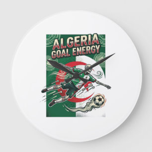 Reloj Redondo Grande Argelia Gol Energía Esqueleto Delantero Naciones N