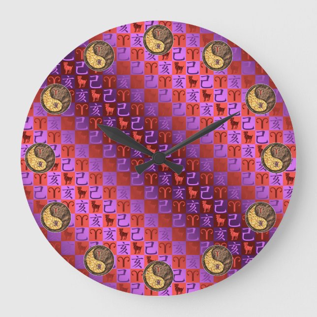 Reloj Redondo Grande Aries & Earth Boar (Anverso)