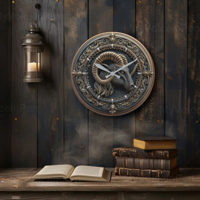Reloj Redondo Grande Aries-Zodiac Astrolology Wall Clock (Subido por el creador)