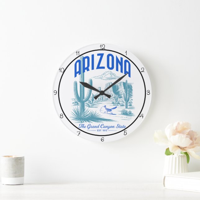 Reloj Redondo Grande Arizona Gran Cañón Estado (Hogar)