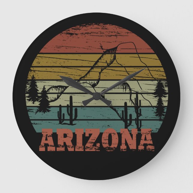 Reloj Redondo Grande Arizona Sedona vintage retro az (Anverso)