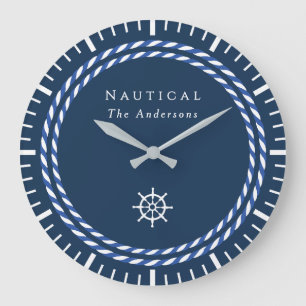 Reloj Redondo Grande Armada de Cuerdas Náuticas