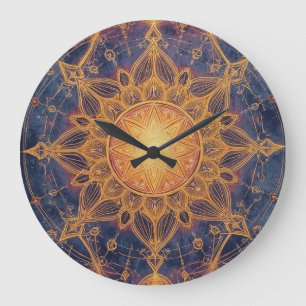 Reloj Redondo Grande Armonía Celestial – Portal de la Luz Sagrada