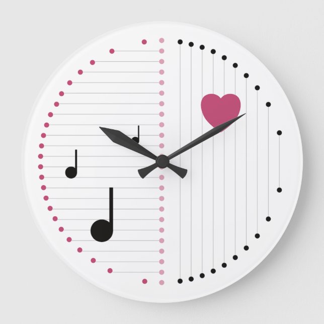 Reloj Redondo Grande Armonía del amor (Anverso)