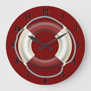 Reloj Redondo Grande Aro salvavidas