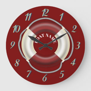 Reloj Redondo Grande Aro salvavidas