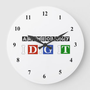 Reloj Redondo Grande Arqueología que cavo