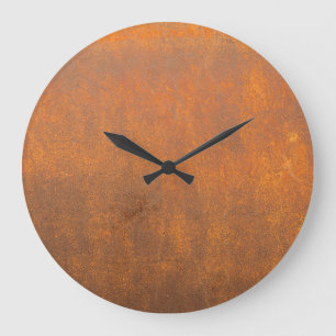 Reloj Redondo Grande Arroz negra, textura metalizado de cierre.