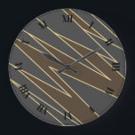 Reloj Redondo Grande Art Deco<br><div class="desc">Reloj de pared Art Deco con números romanos</div>