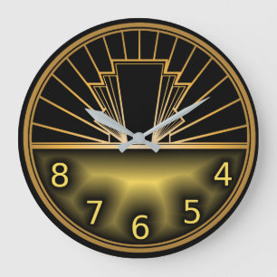 Reloj Redondo Grande Art Deco