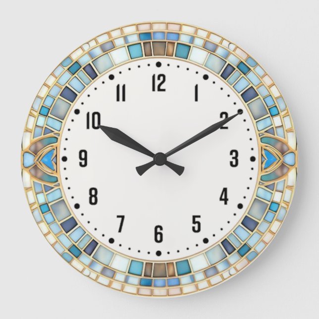 Reloj Redondo Grande Art Deco (Anverso)