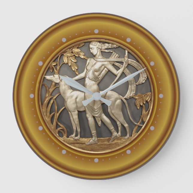 Reloj Redondo Grande Art Deco (Anverso)