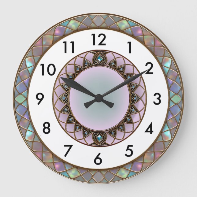 Reloj Redondo Grande Art Deco (Anverso)