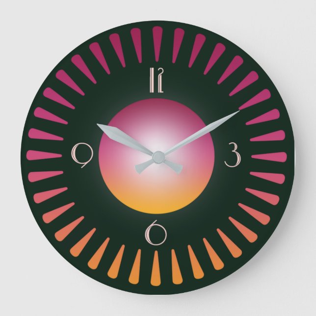 Reloj Redondo Grande Art Deco (Anverso)