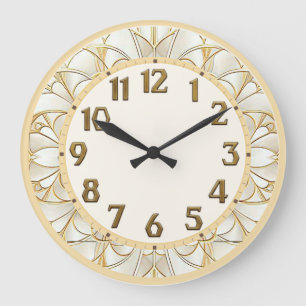 Reloj Redondo Grande Art Deco