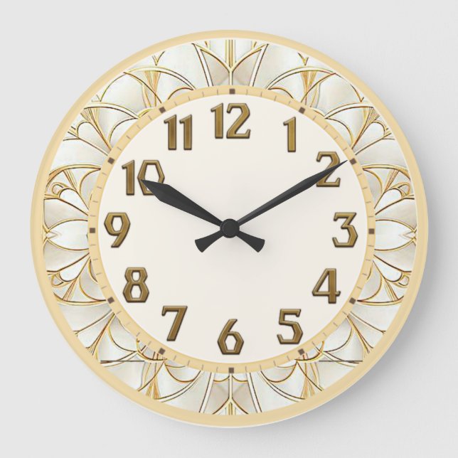 Reloj Redondo Grande Art Deco (Anverso)