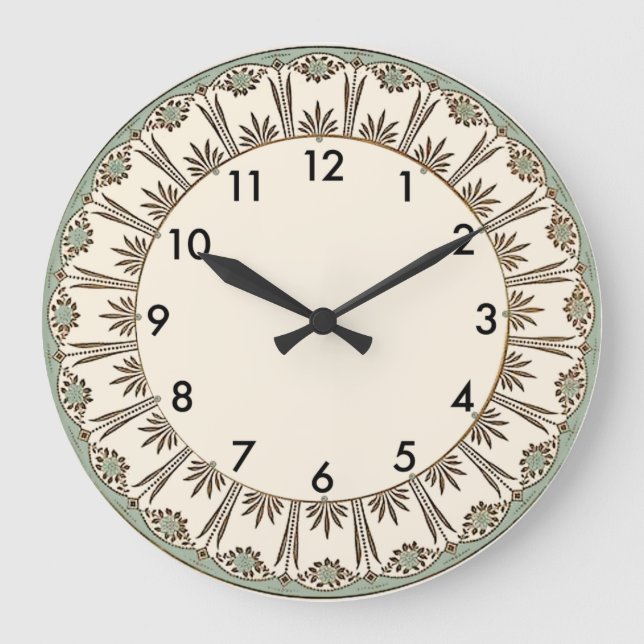 Reloj Redondo Grande Art Deco (Anverso)