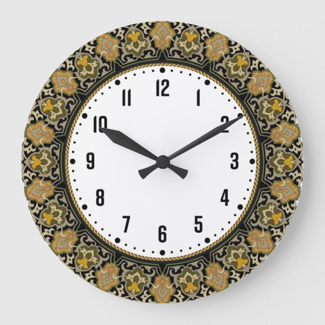 Reloj Redondo Grande Art Deco  (Anverso)