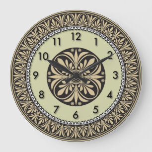 Reloj Redondo Grande Art Deco