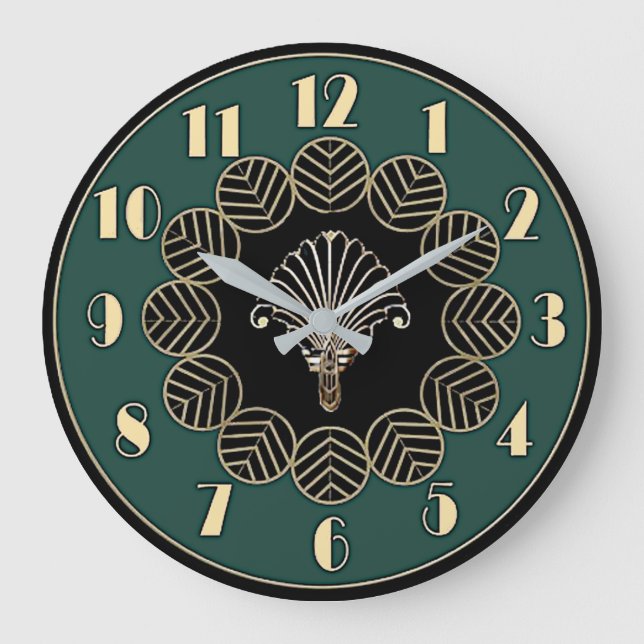Reloj Redondo Grande Art Deco (Anverso)