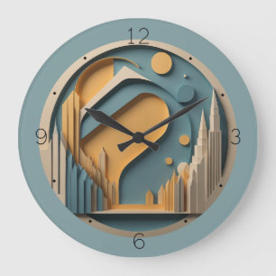 Reloj Redondo Grande Art Deco