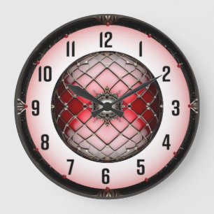 Reloj Redondo Grande Art Deco