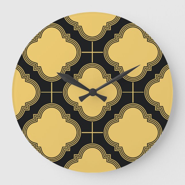 Reloj Redondo Grande Art deco: elegancia ornamental sin costura. (Anverso)