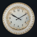 Reloj Redondo Grande Art Deco Elegante Redondo<br><div class="desc">Gran diseño de reloj. Lo amarás como otros. Siéntete libre de usar este diseño para otros productos que te gusten o personalizar y agregar tu texto. Sígueme para más. Gracias. Que tengas un buen día.</div>