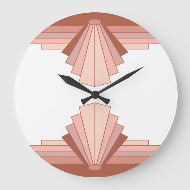 Reloj Redondo Grande Art deco elements in full rose gold05 (Anverso)