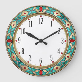 Reloj Redondo Grande Art Deco Mint Wall