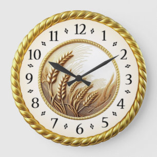 Reloj Redondo Grande Art Deco Oro