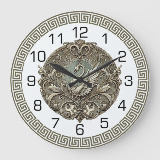 Reloj Redondo Grande Art Deco Swan