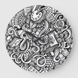 Reloj Redondo Grande Art Wall Clock