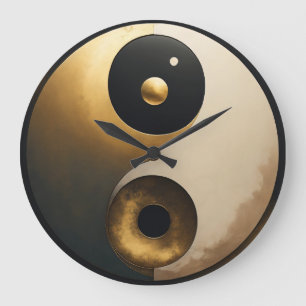 Reloj Redondo Grande Art Yin Yang