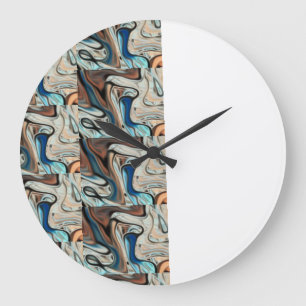 Reloj Redondo Grande Arte abstracto