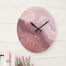 Arte abstracto fluido de rosa sonrojado y terracot