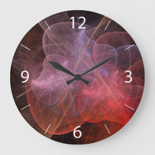 Reloj Redondo Grande Arte abstracto Galaxia maravillosa