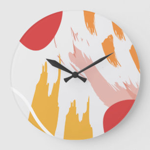 Reloj Redondo Grande Arte abstracto moderno