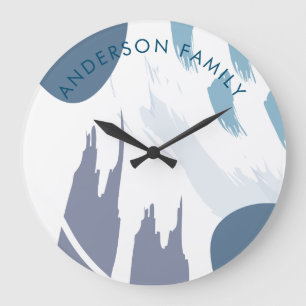 Reloj Redondo Grande Arte abstracto moderno