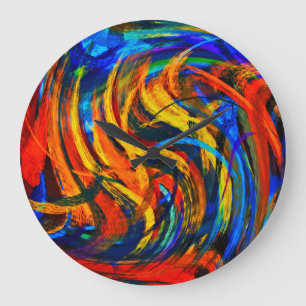Reloj Redondo Grande Arte abstracto nº 11
