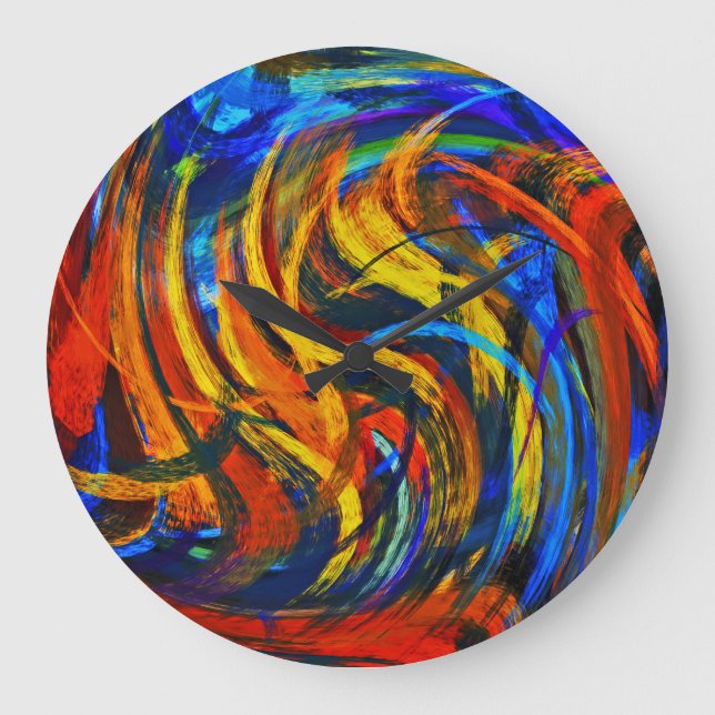 Reloj Redondo Grande Arte abstracto nº 11 (Anverso)