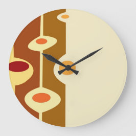 Reloj Redondo Grande Arte abstracto retro 70s