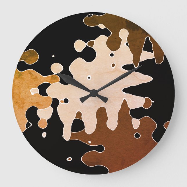 Reloj Redondo Grande Arte abstracto ruso (Anverso)