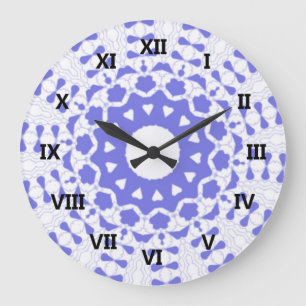 Reloj Redondo Grande Arte caleidoscopio del corazón