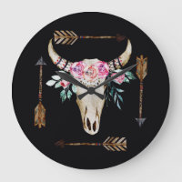 Arte de acuarela de cráneo de ciervo bohemio