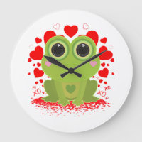 Arte de Amor Caprichoso Cute Kawaii Rana Corazones