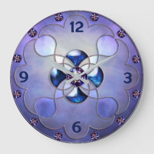 Reloj Redondo Grande Arte de diamantes