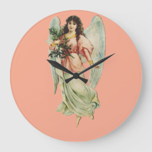 Reloj Redondo Grande Arte de la Vigilancia Divina y Gracia del Ángel de