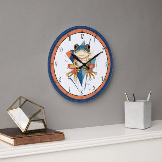 Reloj Redondo Grande Arte fantástico de rana