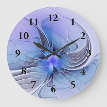 Arte fractal moderno abstracto lavanda azul